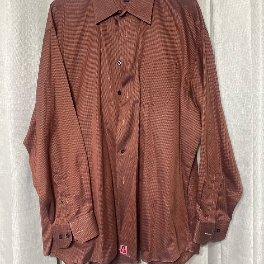 Elegant Brown Dress Shirt
